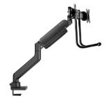 Neomounts by NewStar Screen Desk Mount 2 screens (topfix clamp & grommet) for 2 Monitor Screens, Black