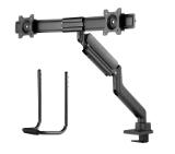 Neomounts by NewStar Screen Desk Mount 2 screens (topfix clamp & grommet) for 2 Monitor Screens, Black