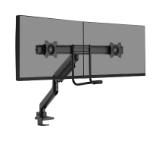 Neomounts by NewStar Screen Desk Mount 2 screens (topfix clamp & grommet) for 2 Monitor Screens, Black