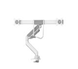 Neomounts by NewStar Screen Desk Mount 2 screens (topfix clamp & grommet) for 2 Monitor Screens, White