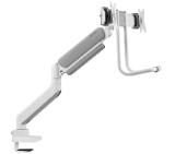 Neomounts by NewStar Screen Desk Mount 2 screens (topfix clamp & grommet) for 2 Monitor Screens, White