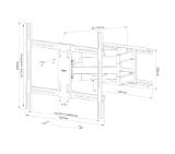 Neomounts Select Screen Wall Mount (full motion, VESA 800x600)