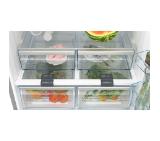 Bosch KGB86XIEP SER4; Freestanding fridge with bottom freezer, NoFrost, E, 186/86/81, 613 l (479+134), 40d B(C), Stainless steel