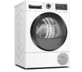 Bosch WQG14500BY, SER6 Tumble dryer with heat pump 9kg A++ 64dB, SelfCleaningCondenser, drain set, black-blackgrey door, silver-black soft dial
