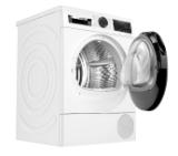 Bosch WQG24500BY, SER6 Tumble dryer with heat pump 9kg A++ 64dB, SelfCleaning condenser, drain set, black-blackgrey door, black-black soft dial