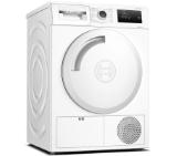 Bosch WTH83002BY, SER4 Tumble dryer with heat pump 7kg A+ 65dB EasyClean, drain kit acc. WTZ1110, inox drum, white plastic branded door