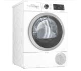 Bosch WTWH762BY, SER4 Tumble dryer with heat pump 9kg A++ / A cond., 64dB, drain set, SelfCleaning condenser, interior light, lint trap, silver-black door, speed compressor, HC