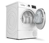 Bosch WTWH762BY, SER4 Tumble dryer with heat pump 9kg A++ / A cond., 64dB, drain set, SelfCleaning condenser, interior light, lint trap, silver-black door, speed compressor, HC
