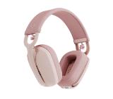 Logitech Zone Vibe 100 wireless headphones-ROSE M/N:A00167-BT-N/A-EMEA-914-STANDALONE