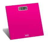 Tefal PP1403V0, Premiss Pink, glass platform (30x30x2cm), 150kg /100 g, display (65x28mm), 1 battery CR 2032