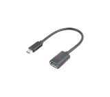 Lanberg Adater Cable USB-C(M) 3.1->USB-A(F) OTG 15CM Black