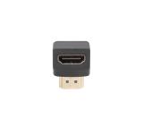 Lanberg Adater HDMI(M)->HDMI(F) Adater Angled Down Black