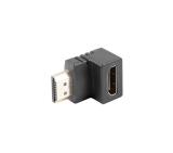Lanberg Adater HDMI(M)->HDMI(F) Adater Angled Down Black