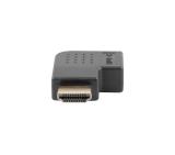 Lanberg Adater HDMI(M)->HDMI(F) Adater Angled Left Black