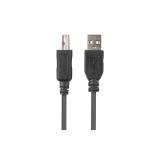 Lanberg Cable USB-A(M)->USB-B(M) 2.0 Ferrite 1M Box Black