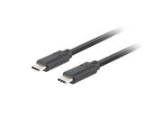 Lanberg Cable USB-C M/M 3.1 GEN 2 CABLE 1.8M 10GB/S PD100W Black