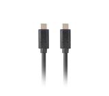 Lanberg Cable USB-C M/M 3.1 GEN 2 CABLE 1.8M 10GB/S PD100W Black