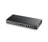 ZyXEL GS1900-8 v2, 8 port GbE L2 smart switch, desktop, fanless