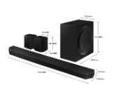 Samsung HW-Q990B Soundbar 656 Watts 11.1.4ch, Wireless Dolby Atmos, Q-Symphony, SpaceFit Sound+, Black