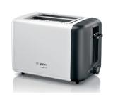 Bosch TAT3P421, Compact toaster, DesignLine, 820-970 W, Auto power off, Defrost and warm setting, Lifting high, White