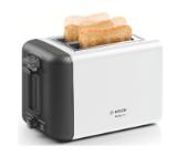 Bosch TAT3P421, Compact toaster, DesignLine, 820-970 W, Auto power off, Defrost and warm setting, Lifting high, White