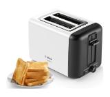 Bosch TAT3P421, Compact toaster, DesignLine, 820-970 W, Auto power off, Defrost and warm setting, Lifting high, White