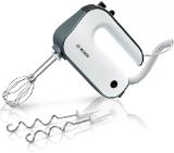 Bosch MFQ49300, Hand mixer, 850 W, 5 speeds plus turbo function, Stainless steel dough hooks, FineCreamer, Stretch cable, white/dark silver