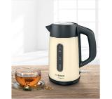 Bosch TWK4P437, Kettle, DesignLine, 2000-2400 W, 1.7 l,  OneCup function, Beige