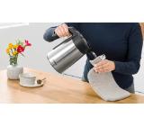 Bosch TWK7L460, Kettle, 2000-2400 W, 1.7 l,  Cup indicator, Triple safety function, Stainless steel