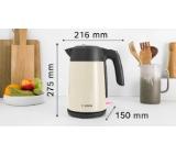 Bosch TWK7L467, Kettle, 2000-2400 W, 1.7 l,  Cup indicator, Triple safety function, Beige