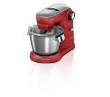 Bosch MUM9A66R00, OptiMUM, 3D PlanetaryMixing,  1600 W, 7 speeds, Extra large stainless steel bowl 5.5 l, All-Metal Body, OptiMUM pastry set, Silver-Cherry red