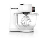 Bosch MUMS2TW00, Kitchen machine, MUM Serie 2, 700 W, tritan bowl 3.8 l, 3D PlanetaryMixing, 4 speeds, Pastry set, White