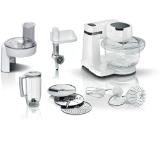 Bosch MUMS2TW30, Kitchen machine, MUM Serie 2, 700 W, tritan bowl 3.8 l, 3D PlanetaryMixing, 4 speeds, Pastry set, 3 discs, Meat grinder, Transparent lid with filling hole, TR blender 1.25 l, White