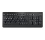 Fujitsu Keyboard KB955 USB BG, Spill-proof keyboard, Laser printed keys, Silent and smooth keystroke, Black