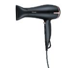 Beurer HC 60 Hair dryer, ECO technology: 1400 watt consumption with 2000 watt output, Touch sensor, Ion function, 3 heat settings,2 blower settings, Volume diffuser, Cold air, Overheating protection; Slim professional nozzle