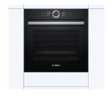Bosch HBG7741B1, SER8, Built-in oven 60 x 60 cm, 71 l, TFT touch display, Digital control ring, Hotair Gentle, Air Fry function, A+, Pyrolytic+Hydrolytic, Oven Assistant, Home Connect, Black