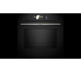 Bosch HMG778NB1 SER8; Semi-built-in, Combination oven with microwaves, 60 x 60 cm, 67 l, 4D Hotair, Hotair Gentle, Microwave Boost Function, Pyrolytic+Hydrolytic, Digital control ring, Black