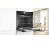 Bosch HMG778NB1 SER8; Semi-built-in, Combination oven with microwaves, 60 x 60 cm, 67 l, 4D Hotair, Hotair Gentle, Microwave Boost Function, Pyrolytic+Hydrolytic, Digital control ring, Black