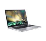 Acer Aspire 3, A315-510P-3670, Intel Core i3 N305 (1.8 GHz up to 3.8 GHz, 6MB), 15.6" FHD (1920x1080) AG LED, HD Cam, 8GB LPDDR5, 512GB SSD PCIe, Intel UHD Graphics, 802.11ac, BT 5.0, Linux, Silver