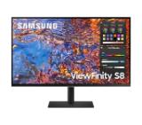 Samsung 32B800, 32" IPS SMART Monitor, 60Hz, 5 ms GTG, 3840 x 2160, 350 cd/m2, 1000:1 Contrast, HDR 600, Quantum Dot Color, Eye Saver Mode, Flicker Free, DP 1.4, HDMI, 3xUSB, USB-C, Headphone Jack, 178°/178°, Black