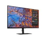 Samsung 32B800, 32" IPS SMART Monitor, 60Hz, 5 ms GTG, 3840 x 2160, 350 cd/m2, 1000:1 Contrast, HDR 600, Quantum Dot Color, Eye Saver Mode, Flicker Free, DP 1.4, HDMI, 3xUSB, USB-C, Headphone Jack, 178°/178°, Black