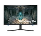 Samsung 32BG650 32" Odyssey G6 Smart, Curved 1000R, VA, 240 Hz, 1 ms GTG, 2560x1440, 350 cd/m2, 2500:1 Contrast, Eye Saver, Flicker Free, AMD FreeSync Premium Pro, DP 1.4, 2xHDMI 2.1, 2xUSB, Wi-Fi, Bluetooth, Speakers, Tizen, Black