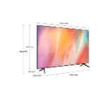 Samsung 55" 55AU7092 4K UHD LED TV, SMART, 3xHDMI, USB, WiFi, Bluetooth 4.2, Tizen, Dark Gray