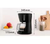Bosch TKA3A033, Coffee machine, CompactClass Extra, Black