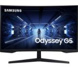 Samsung C27G55TQ, 27" Odyssey GAMING, Curved 1000R, VA QLED, 144 Hz, 1 ms MPRT, 2560x1440, 300 cd/m2, 2500:1 Contrast, FreeSync Premium, HDR10, Eye Saver Mode, Flicker Free, Game Mode, Display Port 1.2, HDMI 2.0, Headphone Jack,  178°/178°, Black