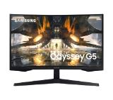 Samsung 27AG550A 27" Curved Odyssey G55A, VA, 165 Hz, 1 ms (MPRT), 300 cd/m2, 2500:1, 2560x1440, Mega DCR, AMD FreeSync Premium, Display Port, HDMI, Black