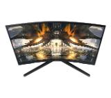 Samsung 27AG550A 27" Curved Odyssey G55A, VA, 165 Hz, 1 ms (MPRT), 300 cd/m2, 2500:1, 2560x1440, Mega DCR, AMD FreeSync Premium, Display Port, HDMI, Black