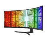 Samsung 49" 49A950 VA QLED, 120 Hz, 4 ms GTG, 5120x1440, 350 cd/m2, 3000:1, HDR 400, Eye Saver, Flicker Free, USB Type C, LAN, 3xUSB 3.0, Display Port, 2xHDMI, Speakers, Headphone Jack, 178°/178°, Black