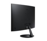 Samsung S24C360 24" Curved VA LED, 1800R, 60hz, 4 ms GTG, 1920x1080, 250cd/m2, 3000:1 Contrast, Eye Saver Mode, Flicker Free, Freesync, Mega DCR, D-Sub, HDMI,Headphone Jack, 178°/178°, Black