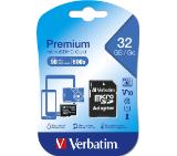 Verbatim Premium micro SDHC 32GB Class 10 (Incl. Adaptor)